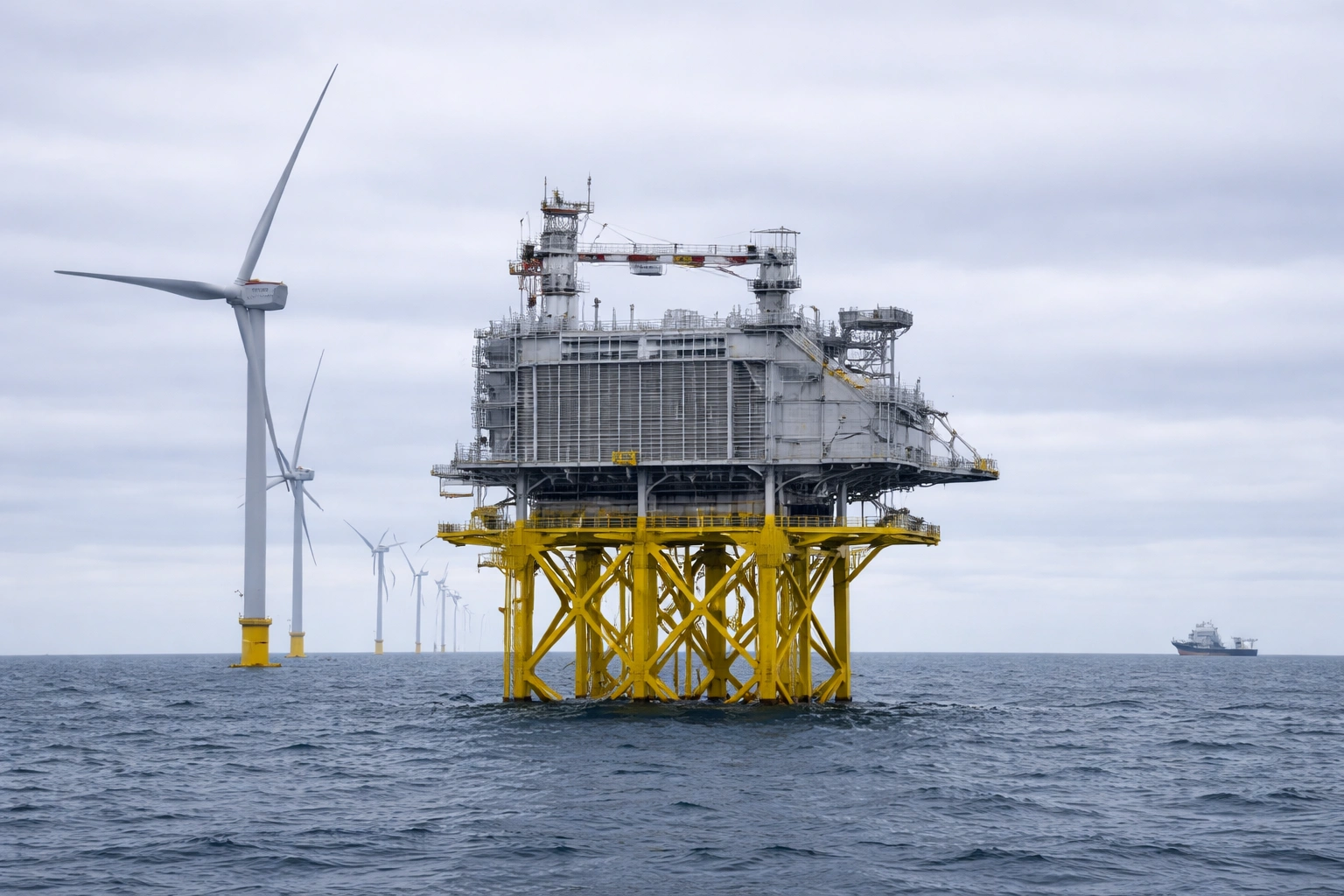 Offshore wind power substation